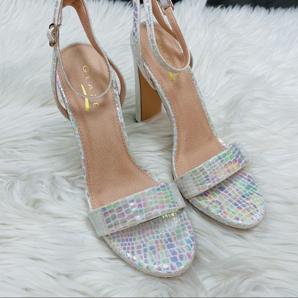 White snake iridescent heel - Picture 7 of 7